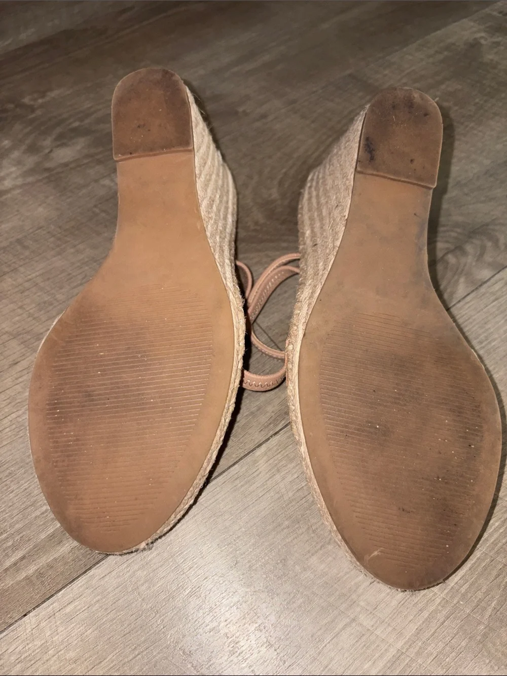 Steve Madden Blush Pink Espadrille Wedge Sandals